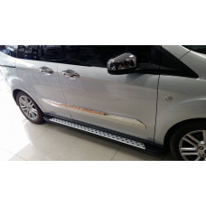 Молдинги дверей нержавейка (4 шт.) для Ford Courier 2014-2023 гг