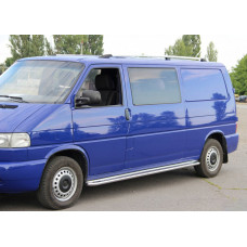Хромированные Рейлинги Короткая база, пластиковые ножки для Volkswagen T4 Transporter 1990-2003 гг