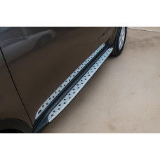 Боковые Подножки OEM V1 (2 шт, Алюминий) для BYD S6 2010-2016 гг