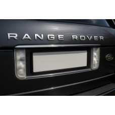 Накладка над номерным знаком (Carmos нержавейка) для Range Rover III L322 2002-2012 гг