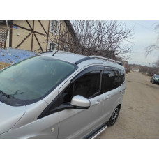 Ветровики на окна (4 шт., Sunplex Sport) для Ford Courier 2014-2023 гг
