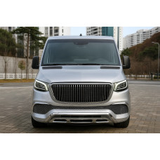 Передний бампер с решеткой (Maybach) для Mercedes Sprinter W907/W910 2018- гг