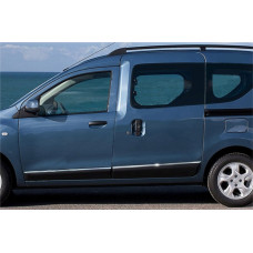 Дверные молдинги нержавейка (4 шт) для Dacia Dokker 2013-2022 гг