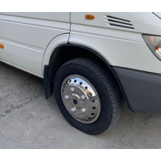 Колпаки из нержавейки Exclusive V2 R15 (2-катковый) для Mercedes Sprinter W901/902/903/904/905 1995-2006 гг