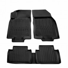 Коврики резиновые Stingray 3D (5 шт, полиуретан) для Nissan X-trail T32/Rogue 2014-2021 гг