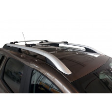 Поперечины на интегрированные рейлинги с замком WingBar V1 (2 шт) Серые для Dacia Duster 2024- гг