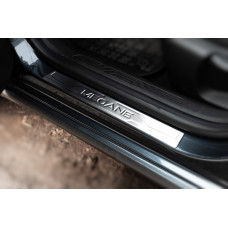 Накладки на пороги OmsaLine (4 шт, нержавейка) для Renault Megane IV 2016-2025 гг