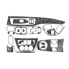 Накладка на панель приборов V1 (Meric) Алюминий для Mitsubishi Lancer 9 2004-2008 гг