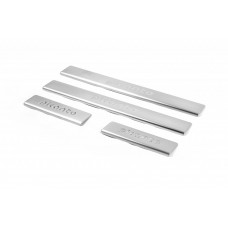 Накладки на пороги OmsaLine (4 шт., нержавейка) для Kia Picanto 2004-2011 гг