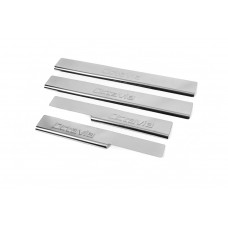 Накладки на пороги нержавейка Carmos V2 (4 шт.) для Skoda Octavia III A7 2013-2019 гг