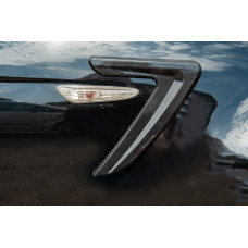 Універсальні бокові зябра DPT V-3 (ABS) (2шт) (чорний глянець)