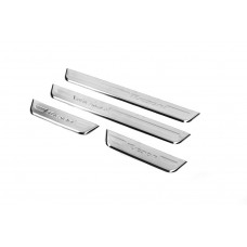 Накладки на пороги OmsaLine (4 шт, нержавейка) для Hyundai Tucson TL 2016-2021 гг