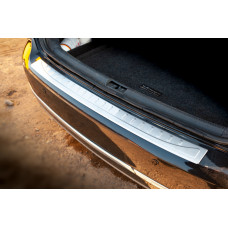 Накладка на задний бампер OmsaLine MAT (Sedan, нержавейка) для Volkswagen Passat B7 2012-2015 гг