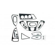 Накладки на панель приборов V2 Карбон для Ford Transit 2014- гг