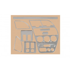 Накладки на панель 1997-2001 (Алюминий) для Peugeot 306