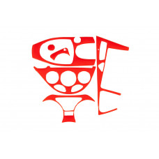 Накладки на панель приборов (красные) для Ford Focus I 1998-2005 гг