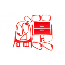 Накладки на панель 1999-2003 (червоний колір) для Mitsubishi Carisma рр