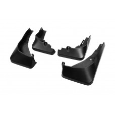 Бризковики Premium (з пластиковими порогами, 4 шт) для Ауди Q2 2016- рр