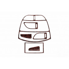 Накладки на панель приборов (малый комплект) Темное дерево для Chery Tiggo 1 2005-2016 гг