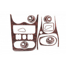 Накладки на панель приборов (Вариант 1) Титан для Dacia Logan I 2008-2012 гг