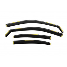 Вставные ветровики Niken Luxury (Liftback, 4 шт) для Skoda Superb 2015-2024 гг