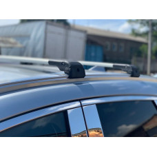 Багажник (поперечини) на інтегровані рейлінги Wingbar V2 (2 шт) Чорний для DS 7 Crossback 2017-2022 рр