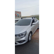 Поперечины на гладкую крышу (2 шт, Asaf V4) для Renault Megane IV 2016-2025 гг