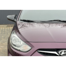 Накладки на зеркала с вырезом под поворотник в стиле BMW (2 шт) для Hyundai Accent 2011-2017 гг