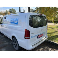 Рейлинги Хром DDU (Пластиковые Ножки) Длинная База (EXTRALONG) для Mercedes Vito/V-class W447 2014- гг