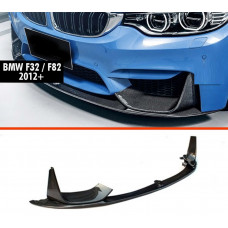 Передний сплиттер DPT V-3 (Для M3 F80, Черный Глянец) для BMW 3 серия F-30/31/34 2012-2019 гг