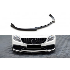 Передняя лип накладка DPT (2017-2020, черный глянец) для Mercedes C-сlass W205