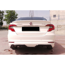 Задній дифузор DPT (SD, чорний глянець) для Fiat Tipo 2016- рр