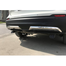 Накладки на кромку заднего бампера из нержавеющей стали (2017-2021) для Nissan Qashqai