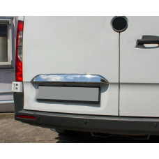 Хромированная накладка над номером (нержавейка) Carmos - Турецкая Нержавеющая Сталь для Mercedes Sprinter W907/W910 2018- гг