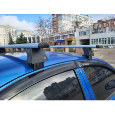 Поперечины на гладкую крышу (2 шт, Asaf V4) для Chevrolet Aveo T250 2005-2011 гг