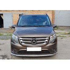 Передняя защита ST008 (нержавейка) для Mercedes Vito/V-class W447 2014- гг