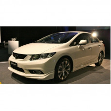Накладка на передний бампер (под покраску) для Honda Civic Sedan IX 2011-2016 гг