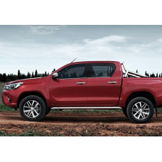 Окантовка вікон (4 шт, нерж) для Toyota Hilux 2015- рр
