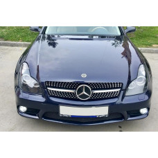 Передняя решетка (2005-2008, Diamond Silver) для Mercedes CLS C219