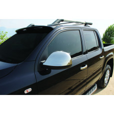 Накладки на Зеркала (2 шт, Нержавейка) Carmos - Турецкая Нержавеющая Сталь для Volkswagen Amarok 2010-2022 гг