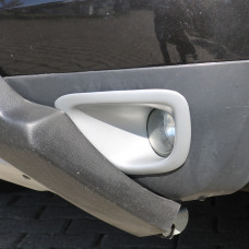 Накладки на противотуманные фары 2008-2013 (2 шт, ABS) для Dacia Duster