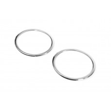 Накладки на противотуманки (2009-2013 2 шт., нерж) для Skoda Yeti рр