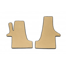Коврики EVA (Бежевые, передние, для 2-20251) для Volkswagen T5 Transporter 2003-2010 гг