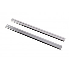 Накладки на пороги Carmos (2 шт, нержавейка) для Nissan Juke 2010-2019 гг