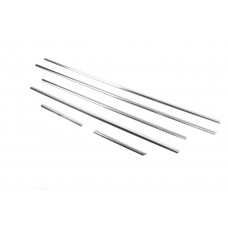 Нижня окантовка вікон (6 шт, нерж) Carmos - Турецька сталь для BMW X5 E-70 2007-2013 рр