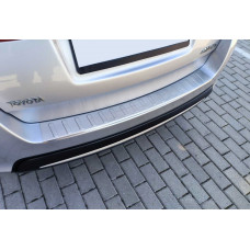 Накладка на задний бампер Carmos (SW) (нерж) для Toyota Auris 2012-2018 гг