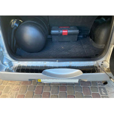 Накладка на задний бампер Carmos (нержавейка) для Suzuki Grand Vitara 2005-2017 гг