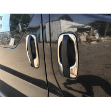 Обводки ручек (4 шт, нержавейка) для Opel Vivaro 2001-2015 гг
