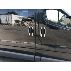 Обводки ручек (4 шт, нержавейка) для Renault Trafic 2001-2015 гг