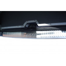 Накладка на задний бампер нержавейка (Omsa) Матовый для Mercedes Vito W638 1996-2003 гг